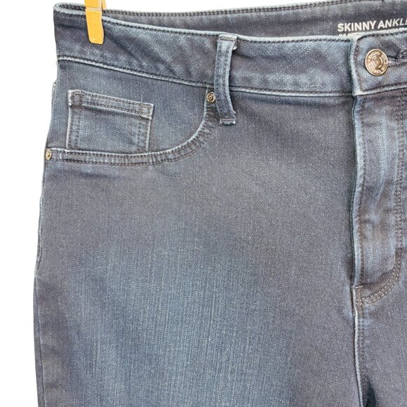 Chicos Denim Womens Skinny Ankle Jean Stretch Leg Mid Rise Size 2.5 | L | 14 Reg - Picture 4 of 13